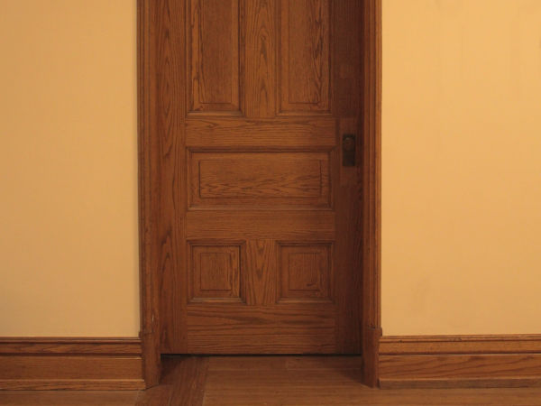 White Oak Door and Baseboard