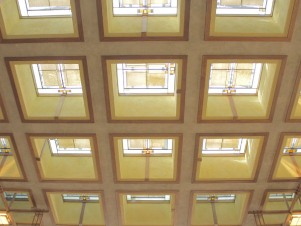 Frank Lloyd Wright's Unity Temple Ceiling