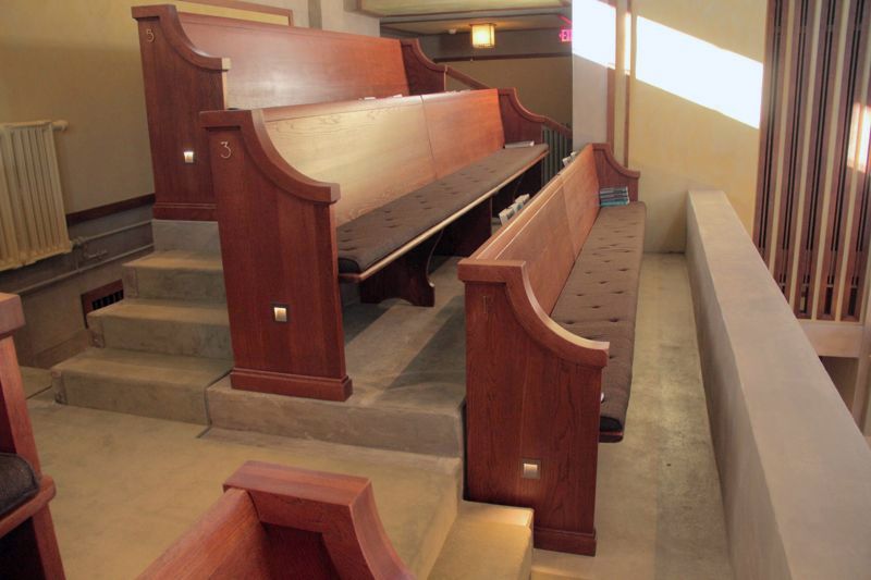 Pews at Unity Temple