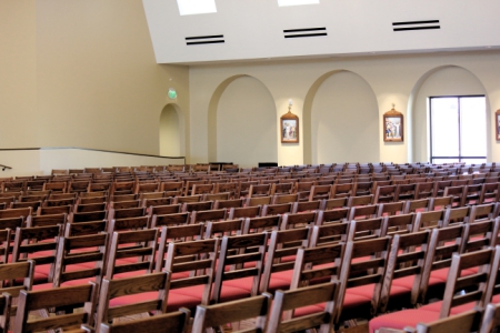 Chairs in St Anthony of Padua's Sanctuary