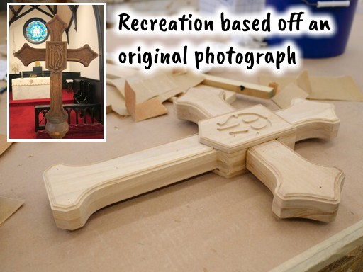 cross design based on an old photograph