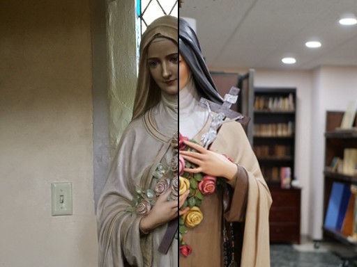 st therese of lisieux statue painted
