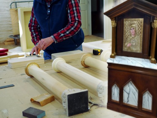 mary shrine under construction