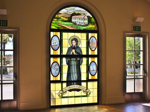 custom design window for st elizabeth ann seton