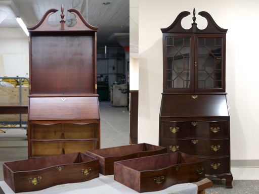 secretary desk before and after